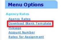 I am an Agency User. How do I create a rate card template?